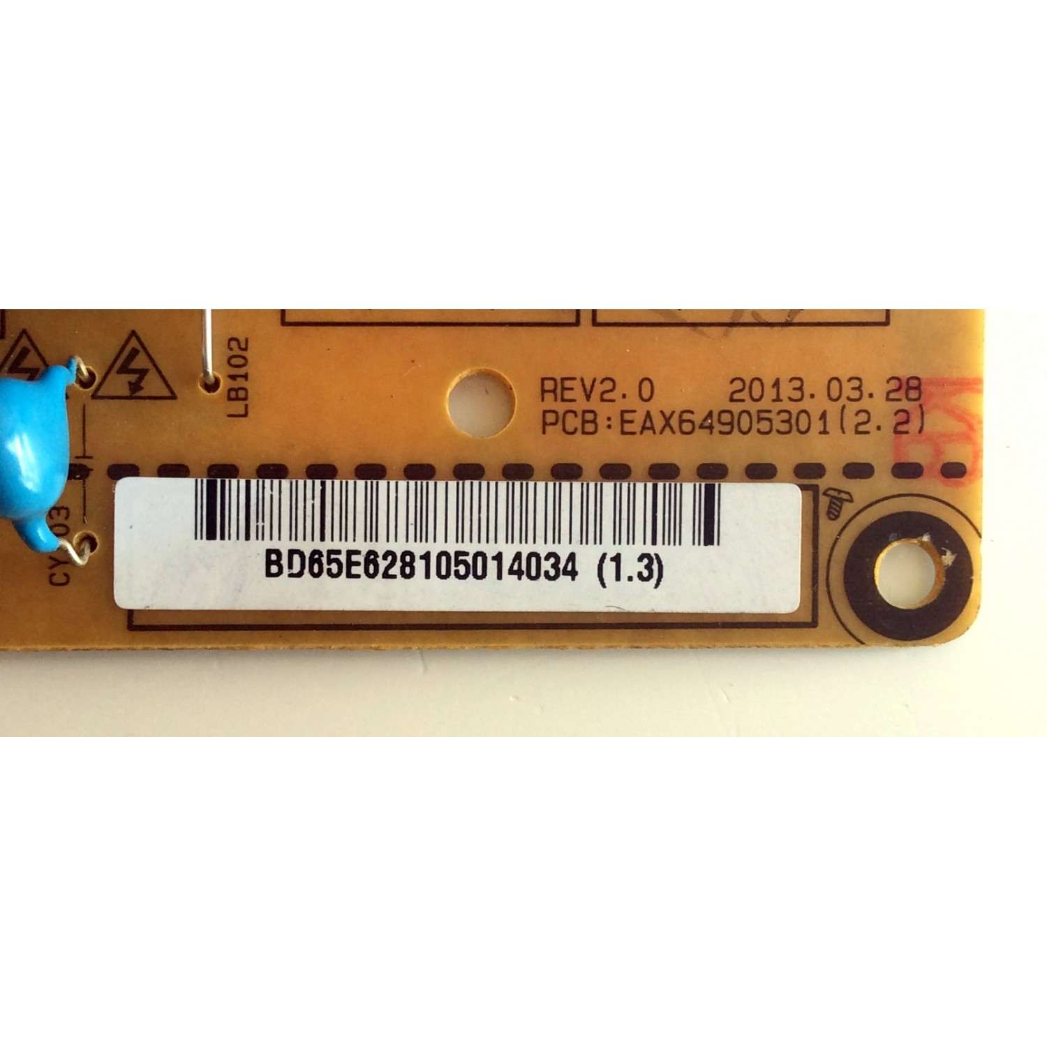FUENTE DE PODER PARA TV LG / NUMERO DE PARTE EAY62810501 / EAX64905301 / LGP42-13PL1 / MODELOS 42LN541C-UA / 42LN549E / BUSYLJR / 42LN5300-UB AUSYLJR / AUSDLJR / BUSYLJR / BUSQLJR / 42LP620H-UH AUSYLJR / 42LP645H-UH AUSYLJR / 42LN5300-UB BWMDLJR - Imagen 4